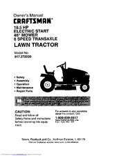 CRAFTSMAN 917.272030 Owner's Manual