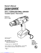 Craftsman 973.111400 Owner's Manual