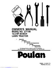 Poulan Pro 271190 Owner's Manual