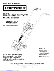 CRAFTSMAN Incredi-Pull 316.292621 Operator's Manual