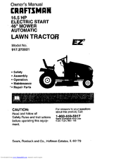 CRAFTSMAN EZ3 917.272021 Owner's Manual