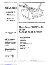 CRAFTSMAN 139.53800SRT Owner's Manual