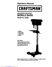 Craftsman 22252 Operator's Manual