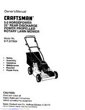 CRAFTSMAN 917.377524 Owner's Manual
