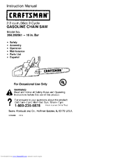 CRAFTSMAN 358.350561 Instruction Manual