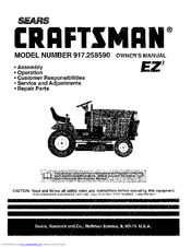 CRAFTSMAN EZ3 917.258590 Owner's Manual