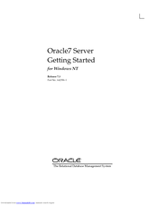 Oracle Oracle7 Server 7.3 Getting Started Manual