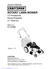 CRAFTSMAN 917.376096 Owner's Manual