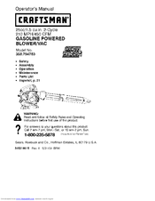 Craftsman 358.794763 Operator's Manual
