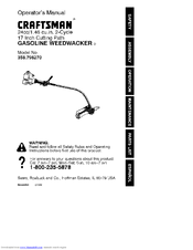 CRAFTSMAN WEEDWACKER 358.796270 Operator's Manual