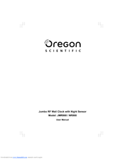 Oregon Scientific JMR868 User Manual