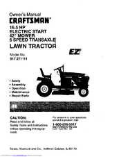 CRAFTSMAN EZ3 917.271111 Owner's Manual