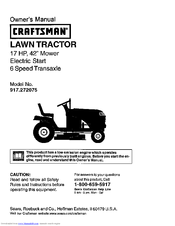 CRAFTSMAN 917.272075 Owner's Manual
