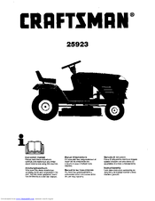 CRAFTSMAN 25923 Instruction Manual
