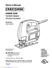 CRAFTSMAN 315.172311 Owner's Manual