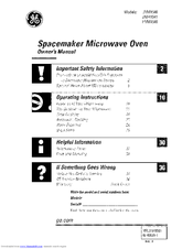 Ge Spacemaker JVM1540 Owner's Manual