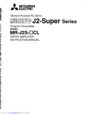 Mitsubishi Electric MR-J2S-20CL1 Instruction Manual
