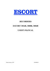 Escort 3016B User Manual