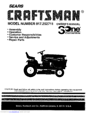Craftsman 917.252711 Owner's Manual