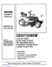 CRAFTSMAN 917.255160 Owner's Manual