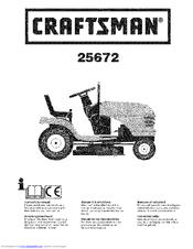 CRAFTSMAN 25672 Instruction Manual