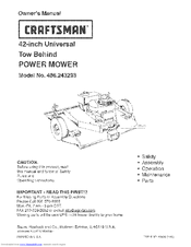 CRAFTSMAN 486.243293 Owner's Manual