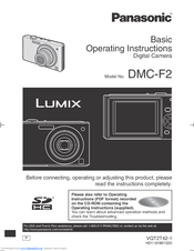 Panasonic Lumix DMC-F2 Operating Instructions Manual