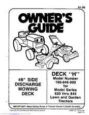 Mtd 190-846-000 Owner's Manual