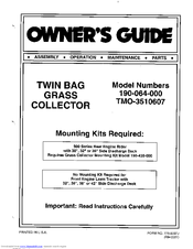 Mtd 190-064-000 Owner's Manual