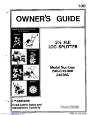 Yard-Man 246-638-000 Owner's Manual