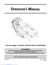 MTD OEM-190-182A Operator's Manual