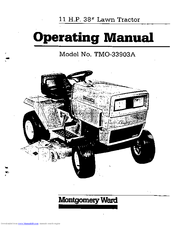 Montgomery Ward TMO-33903A Operating Manual