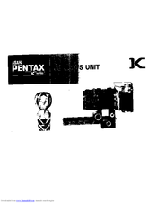 Pentax Bellows Unit K Manual