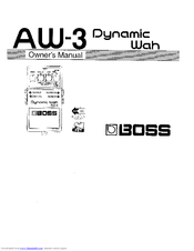 Boss AW-3 Dynamic Wah Owner's Manual