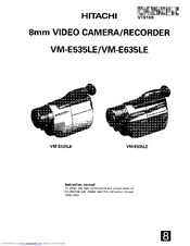 Hitachi VM-E535LE Instruction Manual