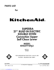 KitchenAid SUPERBA KEBS277WBL3 Parts List