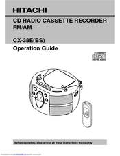 Hitachi CX-38E User Manual