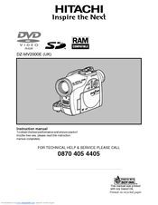 Hitachi DZMV2000E Instruction Manual