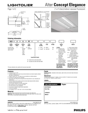 Philips Lightolier QCE2X4PFOS Specification