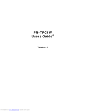 Sharp PN-TPC1W User Manual