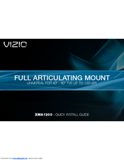Vizio XMA1200 Quick Install Manual