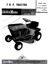 Montgomery Ward Garden Mark ZYJ-1395A Owner's Manual