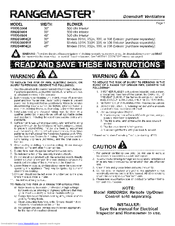 Rangemaster RMDD3004EX Instructions Manual