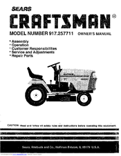 CRAFTSMAN 917.257711 Owner's Manual