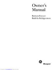 GE ZIC360NRDLH Owner's Manual