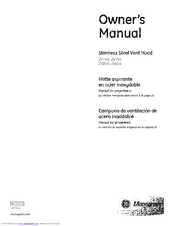 Ge Monogram ZV750 Owner's Manual