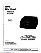 DIEHARD 200.71315 Owner's Manual