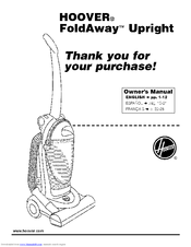 Hoover FoldAway UH40190 Owner's Manual