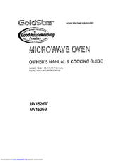 GOLDSTAR MV1526B Owner's Manual & Cooking Manual