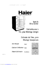 HAIER HVB050ABH - Designer Series 50 Bottle Capacity Wine Cellar User Manual